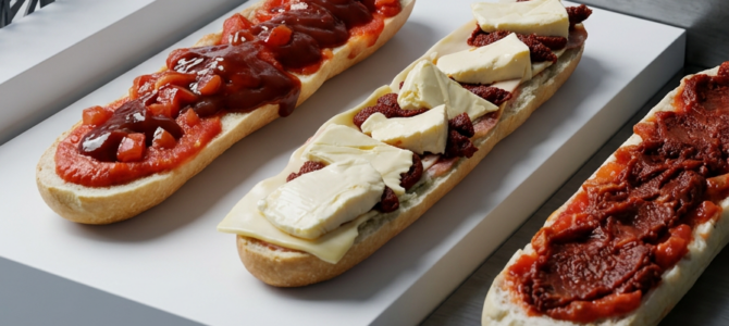 Pizzaguette – Eine Kombination aus Pizza und Baguette Pizzaguette – Eine Kombination aus Pizza und Baguette